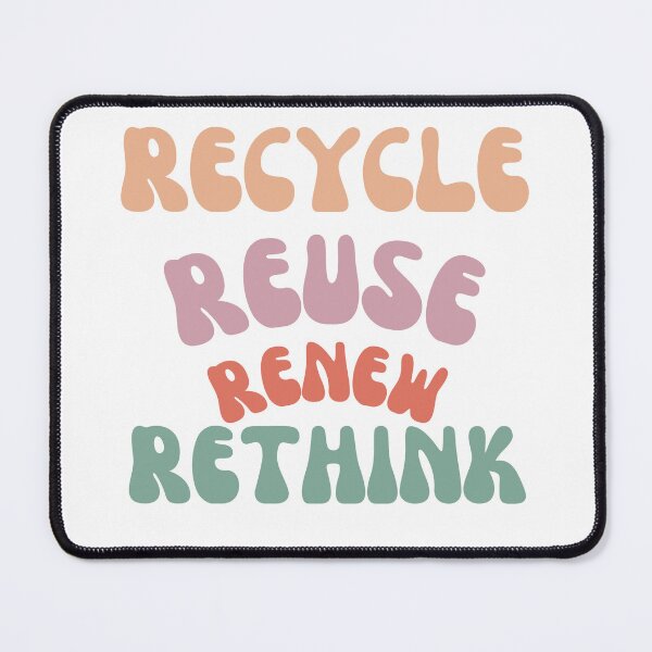 Item preview, recycle reuse renew rethink designed and sold by store-sadki.