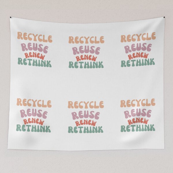 Item preview, recycle reuse renew rethink designed and sold by store-sadki.