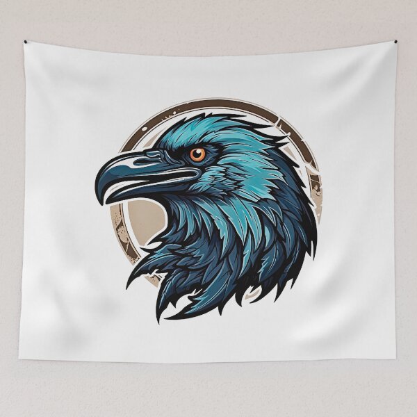 Item preview, Blue crow design designed and sold by MacedoGuii.