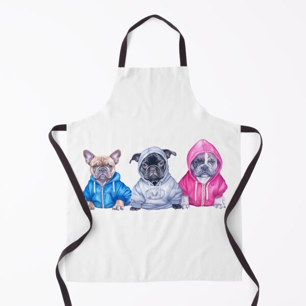 Item preview, Endearing French Bulldog trio wearing hoodies designed and sold by Nange and Gabe.