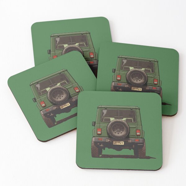Item preview, Cute Rear View Jungle Green Jimny designed and sold by stoicjimny.