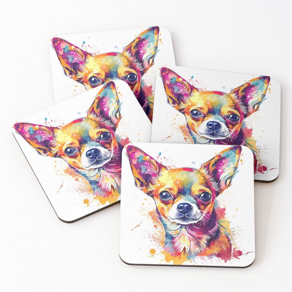 Item preview, ChihuahuaArt: Playful Pup Paintings - Abstract Ex-press-ion for Genuine Dog Lovers! designed and sold by DooodleGod.