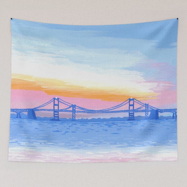 Item preview, Chesapeake Bay Bridge Sunset Painting designed and sold by Elizabeth Weglein.
