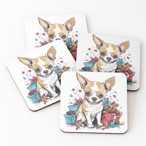 Item preview, Chihuahua Cuddles: Darling Pocket-option Design for Chihuahua-Lovers, Organic & Clever Critters, with Snap Closure. designed and sold by DooodleGod.