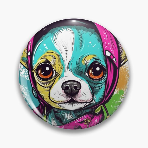 Item preview, ChihuahuaCharisma's Lovebirds Design: Adorable Chihuahua Themed Magnetic Closure Fastener for Guardians and Best Friends and Lapdogs with a Unique Affection Bond and Concept. designed and sold by DooodleGod.
