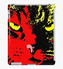 ANGRY CAT POP ART - RED YELLOW BLACK iPad Case/Skin