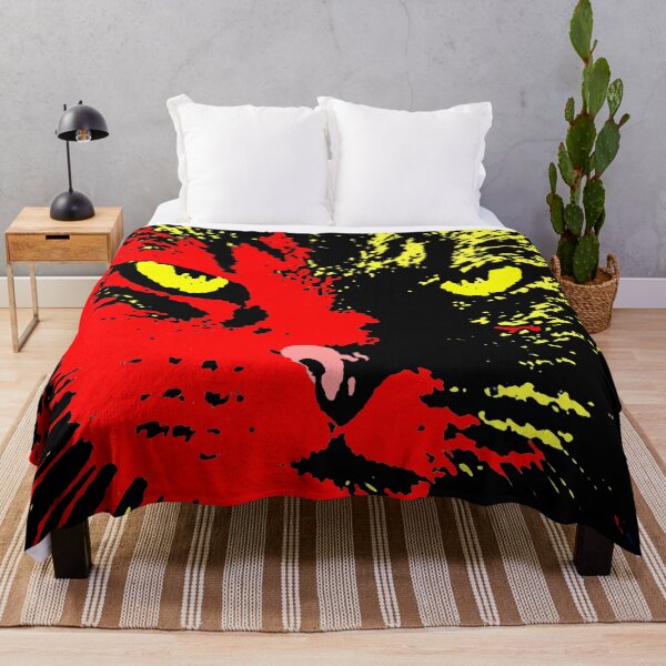 Item preview, ANGRY CAT POP ART -  RED YELLOW BLACK designed and sold by NYWA-ART.