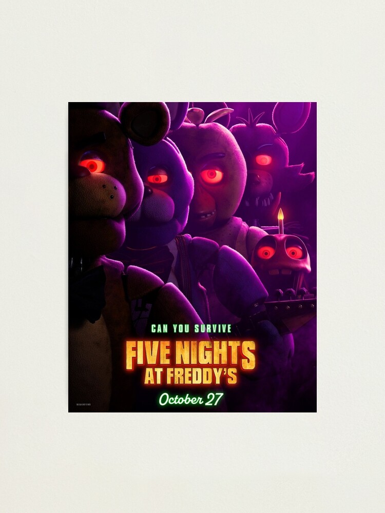 Five Nights at Freddy's Movie Poster Photographic Print for Sale by  dpilon2001