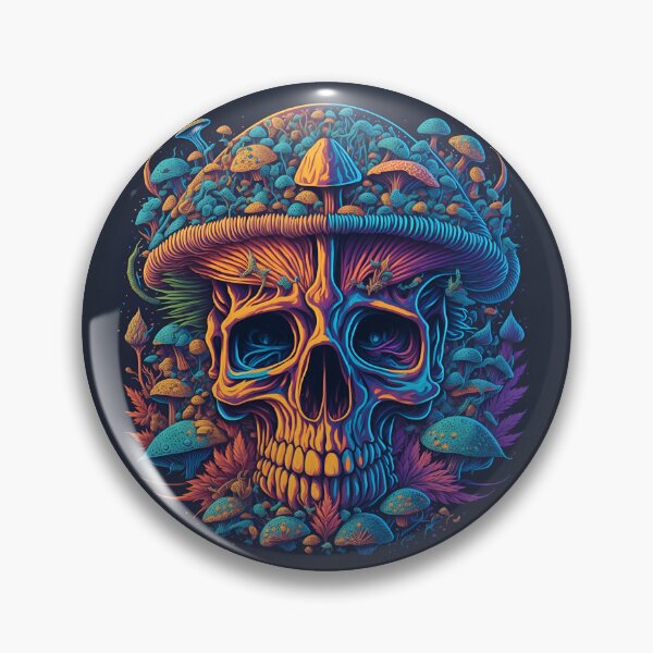 Item preview, Psychoactive Skull, UV reactive designed and sold by ZenStickConcept.
