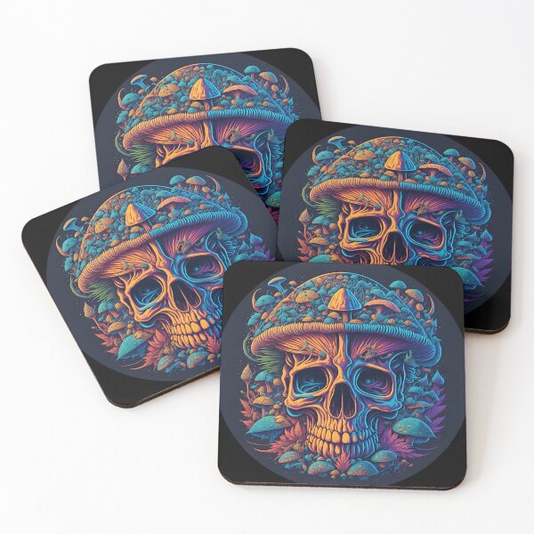 Item preview, Psychoactive Skull, UV reactive designed and sold by ZenStickConcept.