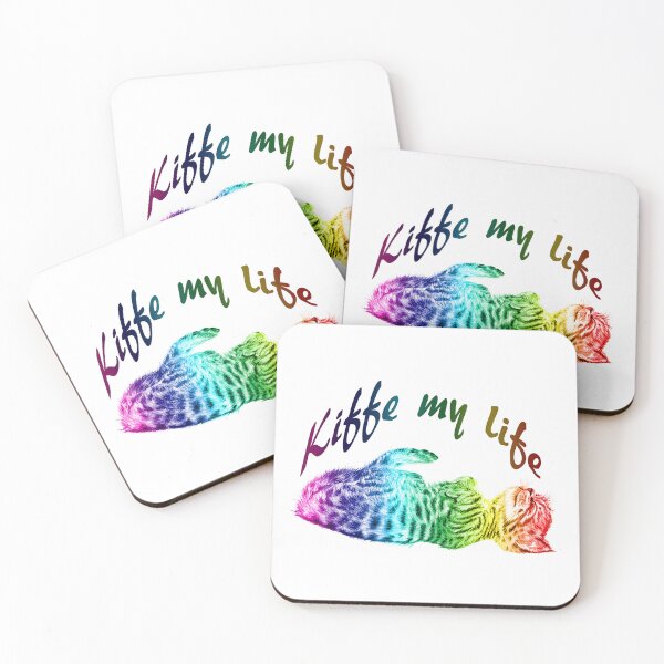 Artikelvorschau, Kätzchen schläft auf dem Rücken, Kiffe my life 1 – regenbogenfarbene Version 1 entworfen und verkauft von SylvieG18.