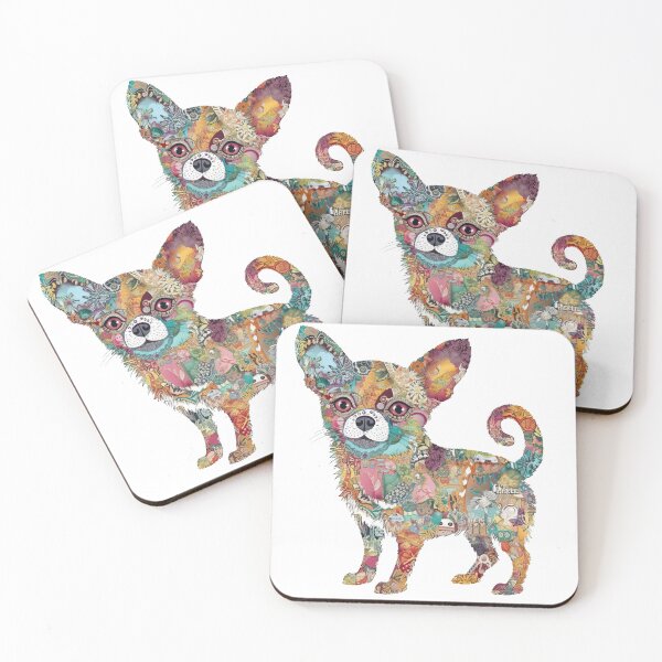 Item preview, Chihuahua Collage Craze: cute Art for Animal Lovers & MS Awareness - Handmade Dog Design with Funny Cartoon Elements designed and sold by DooodleGod.