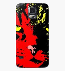 ANGRY CAT POP ART - RED YELLOW BLACK Case/Skin for Samsung Galaxy