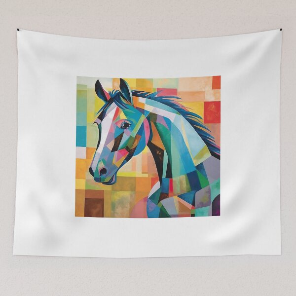 Item preview, Vibrant Multicolored Horse - Harmony of Colors designed and sold by Neuronexia.