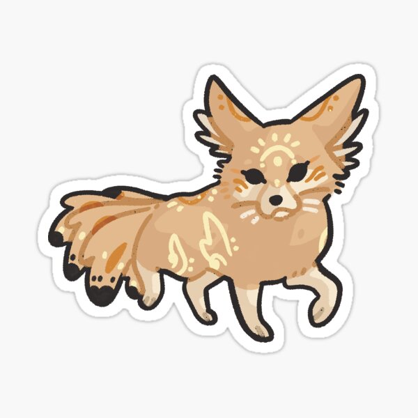Fennec Kitsune Sticker