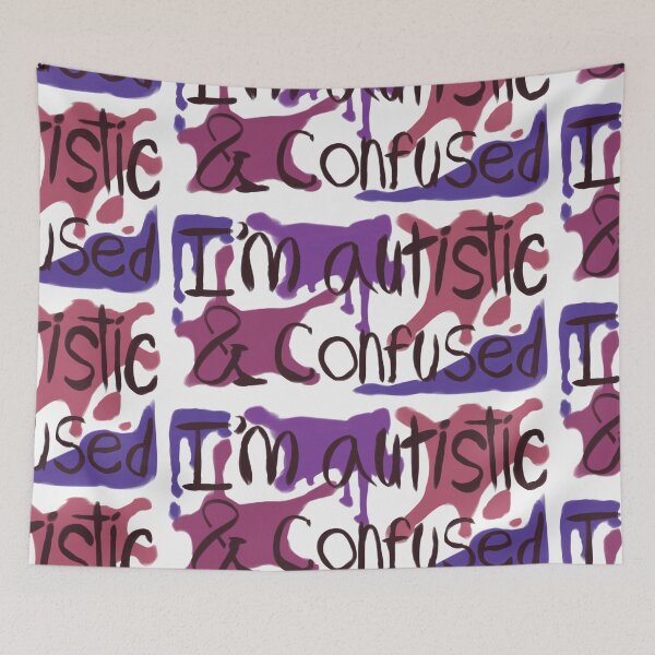 Item preview, I’m autistic and confused! designed and sold by _maskedshark_.