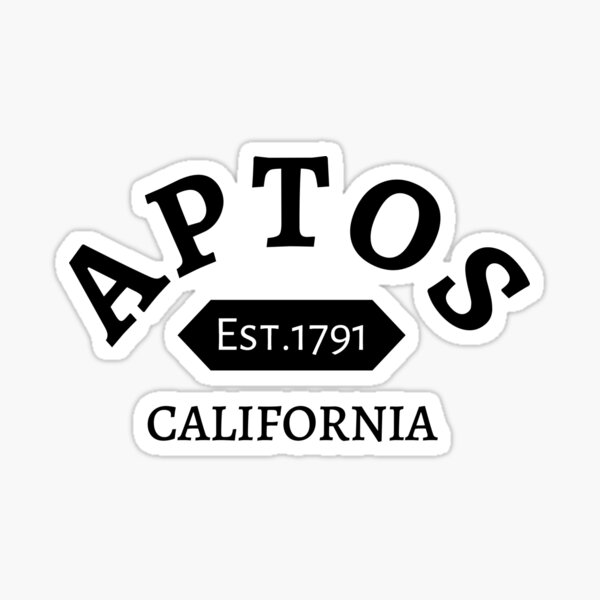 "Aptos California" Sticker for Sale by rc1ark Redbubble
