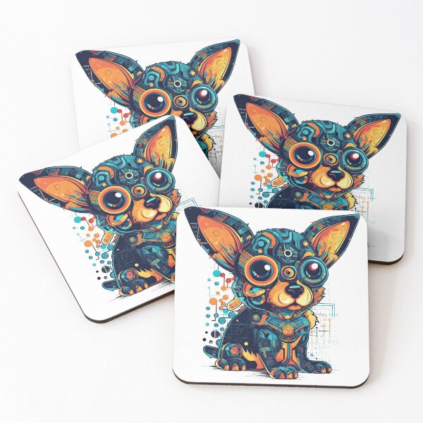 Item preview, Chitech Chihuahua: High-Tech Canine Tracker & Gadget with Futuristic Design for Modern Dog Lovers designed and sold by DooodleGod.