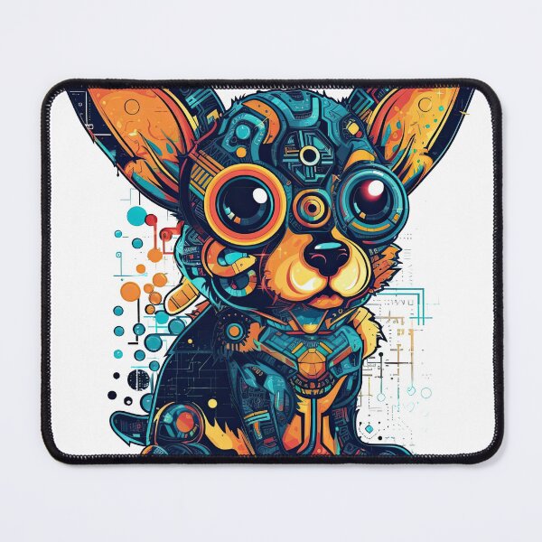 Item preview, Chitech Chihuahua: High-Tech Canine Tracker & Gadget with Futuristic Design for Modern Dog Lovers designed and sold by DooodleGod.
