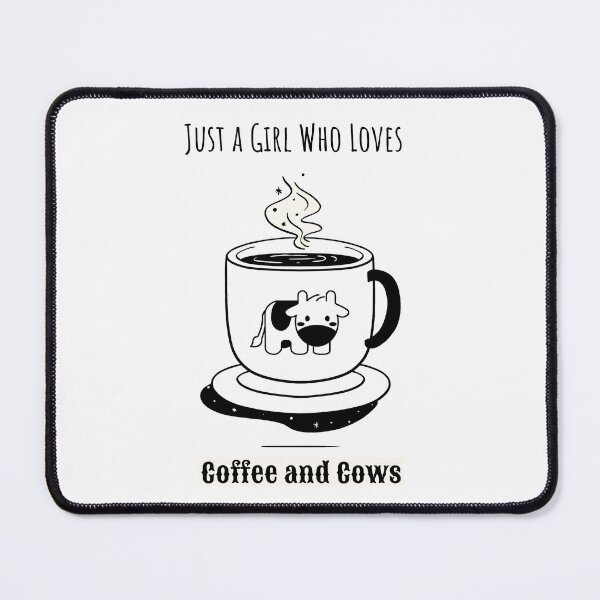 Item preview, Just A Girl Who Loves Coffee and Cows designed and sold by HHeartsDesigns.