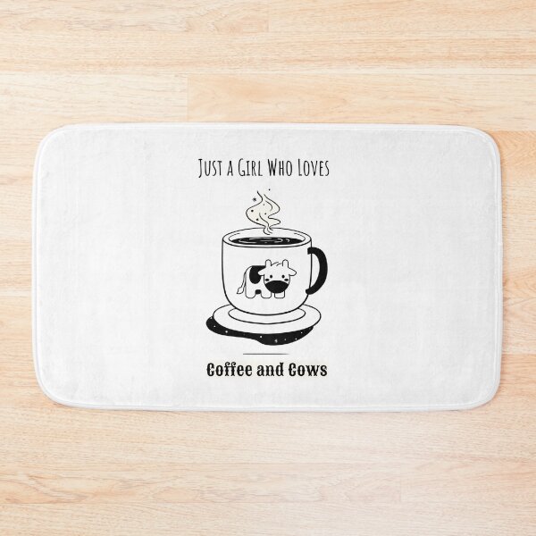Item preview, Just A Girl Who Loves Coffee and Cows designed and sold by HHeartsDesigns.