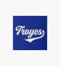 Troyes - France - Vintage Sports Typography Art Board