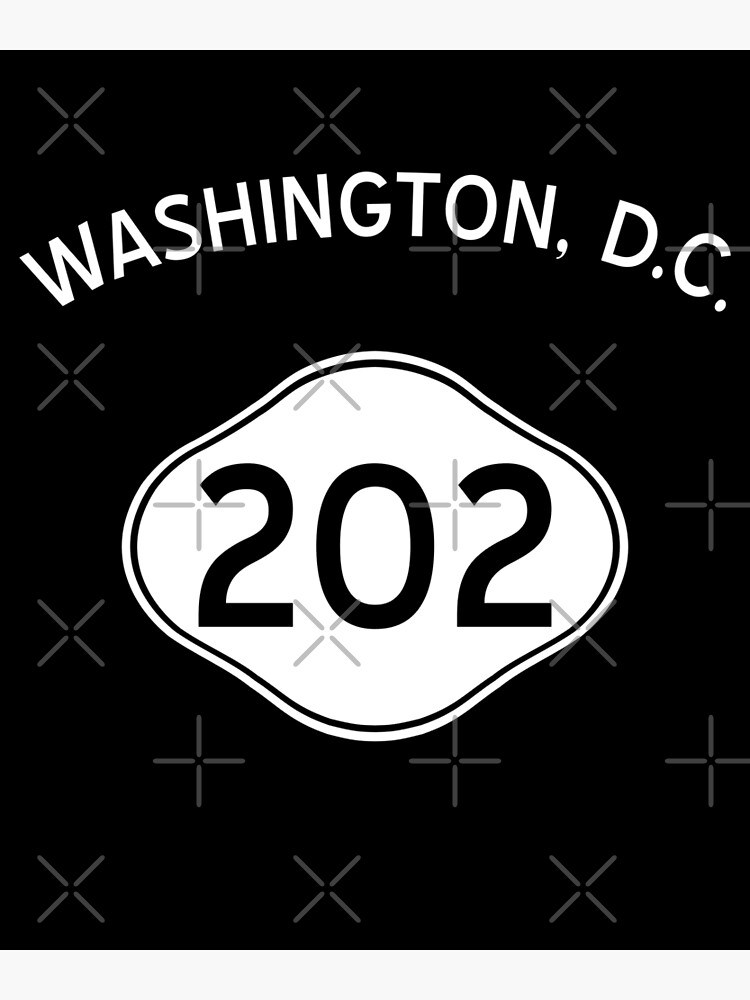 Washington, D.C. 202 D.C. Vintage Area Code Premium Matte Vertical ...