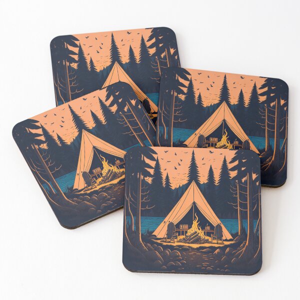 Item preview, A camp by the river designed and sold by livvestudio.