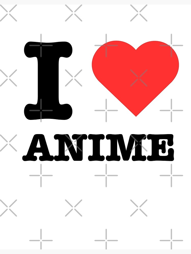 Disover Anime Love - Love Anime - I heart Anime - I love Anime Premium Matte Vertical Poster