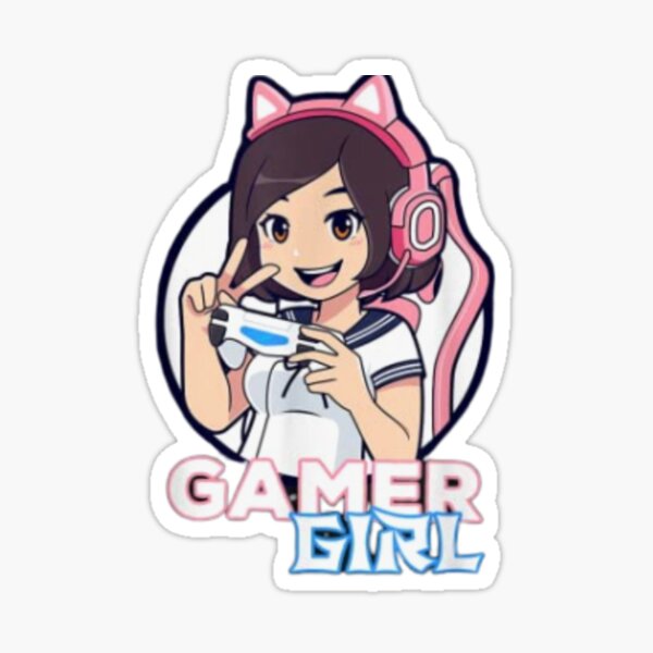 Roblox Gamer Sticker Young Brown Skin Cartoon Girl and Boy Playing ·  Creative Fabrica