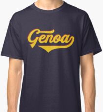 Genoa - Italy - Italia - Vintage Sports Typography Classic T-Shirt