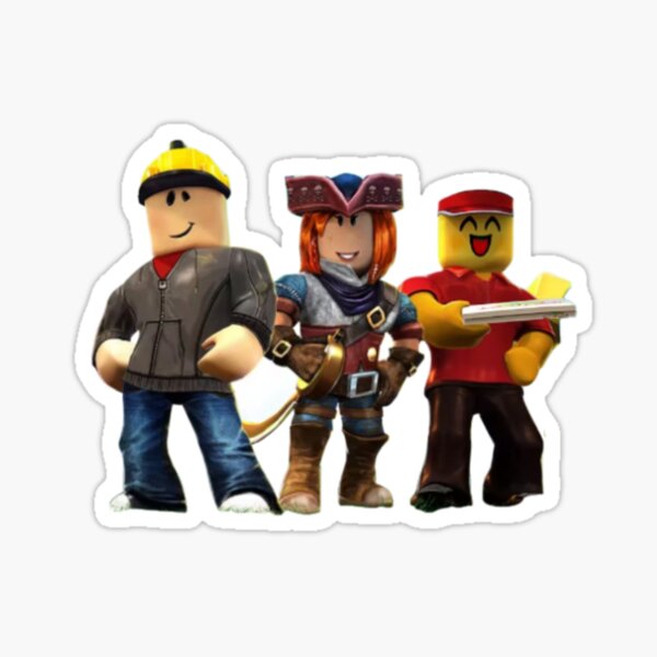 Roblox Gamer Sticker Young Brown Skin Cartoon Girl and Boy Playing ·  Creative Fabrica