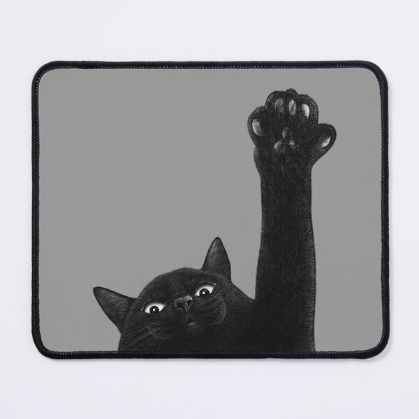 Item preview, Black cat with paw designed and sold by Valeriya Korenkova Kodamorkovkart.