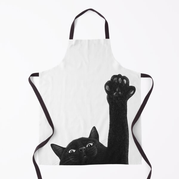 Item preview, Black cat with paw designed and sold by Valeriya Korenkova Kodamorkovkart.