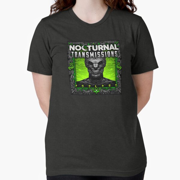 NOCTURNAL TRANSMISSIONS old logo - GREEN Tri-blend T-Shirt