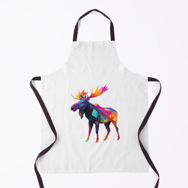 Item preview, abstract colorful low poly moose 2 designed and sold by Picture-Art.