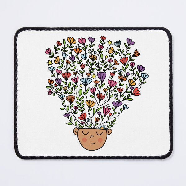 Item preview, Head with Flowers Growing  designed and sold by Stephanie McRae.