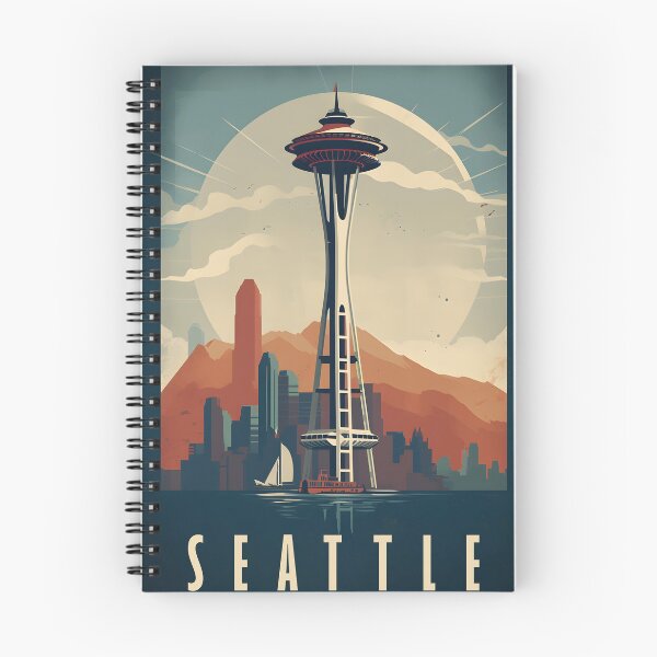 Item preview, Vintage Poster of Seattle Space Needle Poster designed and sold by ihartDesigns.