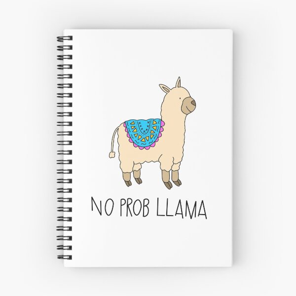 Item preview, No Prob Llama Pun designed and sold by hintofmint.