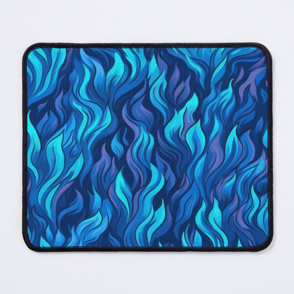 Item preview, Blue flames art pattern design designed and sold by imagenia.