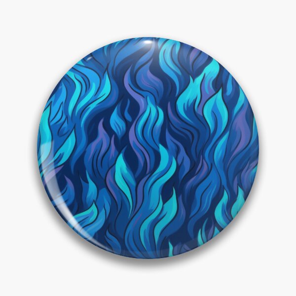Item preview, Blue flames art pattern design designed and sold by imagenia.
