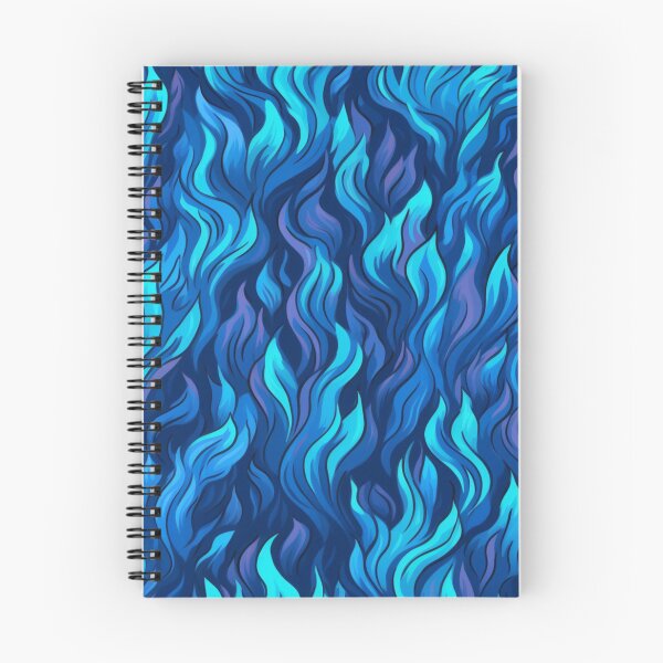 Item preview, Blue flames art pattern design designed and sold by imagenia.