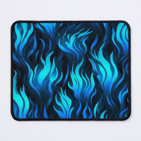 Item preview, Dark Blue flames art pattern design designed and sold by imagenia.