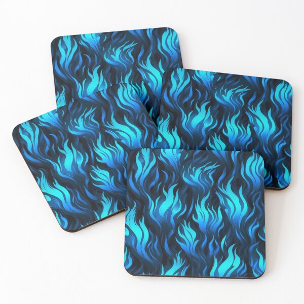Item preview, Dark Blue flames art pattern design designed and sold by imagenia.