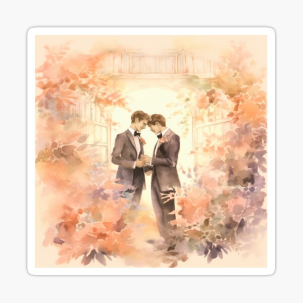 I now pronounce you husband and husband Sticker