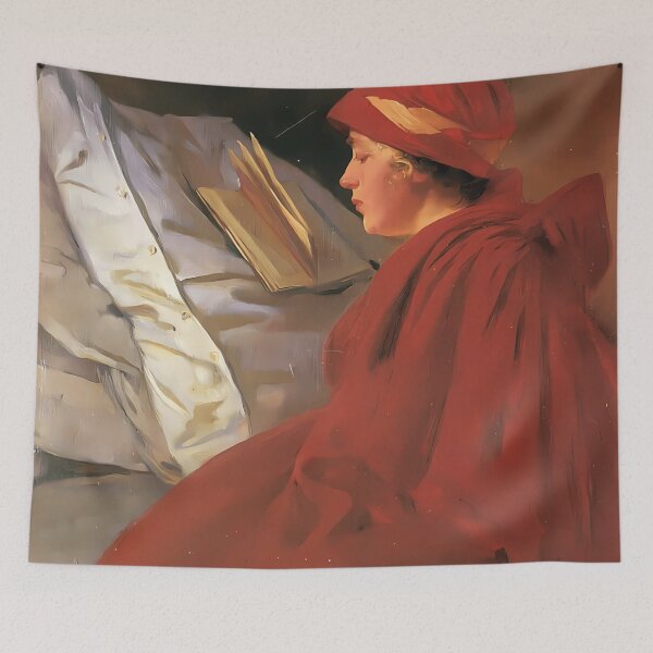 Item preview, Alphonse Mucha, The Red Cape designed and sold by NouveauEra.