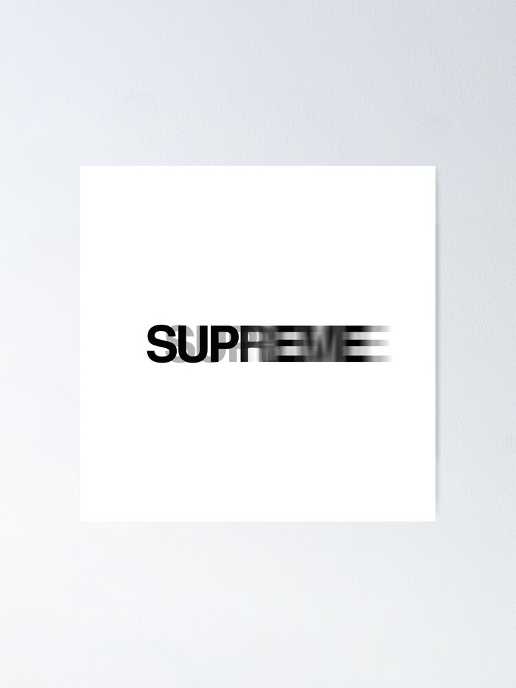 supreme logo poster