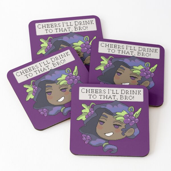 Item preview, Cheers I'll Drink to that, Bro! Dionysus Chibi Icon / Hades designed and sold by MaddieMade.