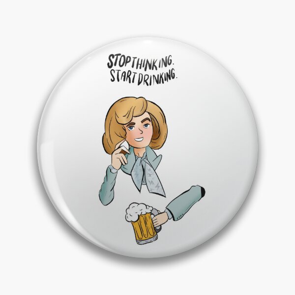 Item preview, Stop thinking start drinking! designed and sold by GoldStrokes.