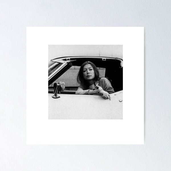 Item preview, Joan Didion in her car  designed and sold by skyangels.